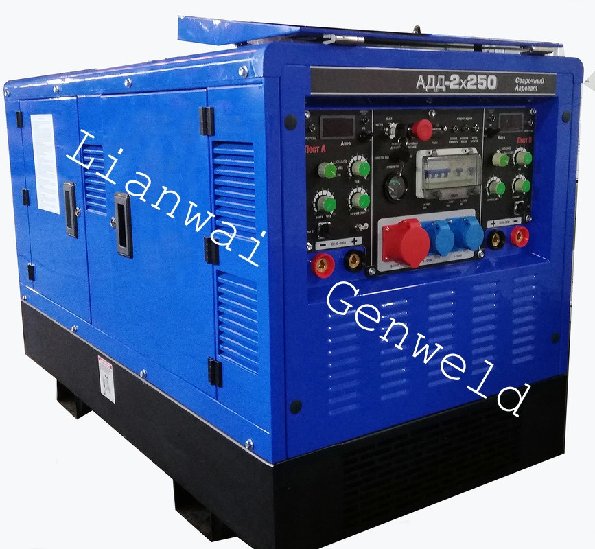 PW-100 Pipeline Welding Machine with 4-Cylinder Air-Cooled Engine and 100L Fuel Tank